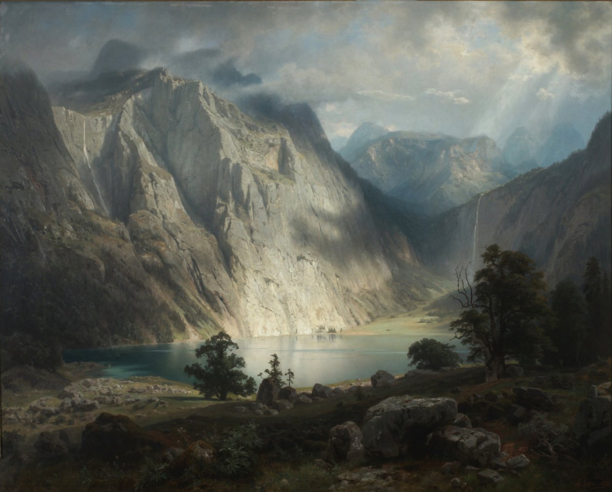 Obersee bij Berchtesgaden door August Wilhelm Leu