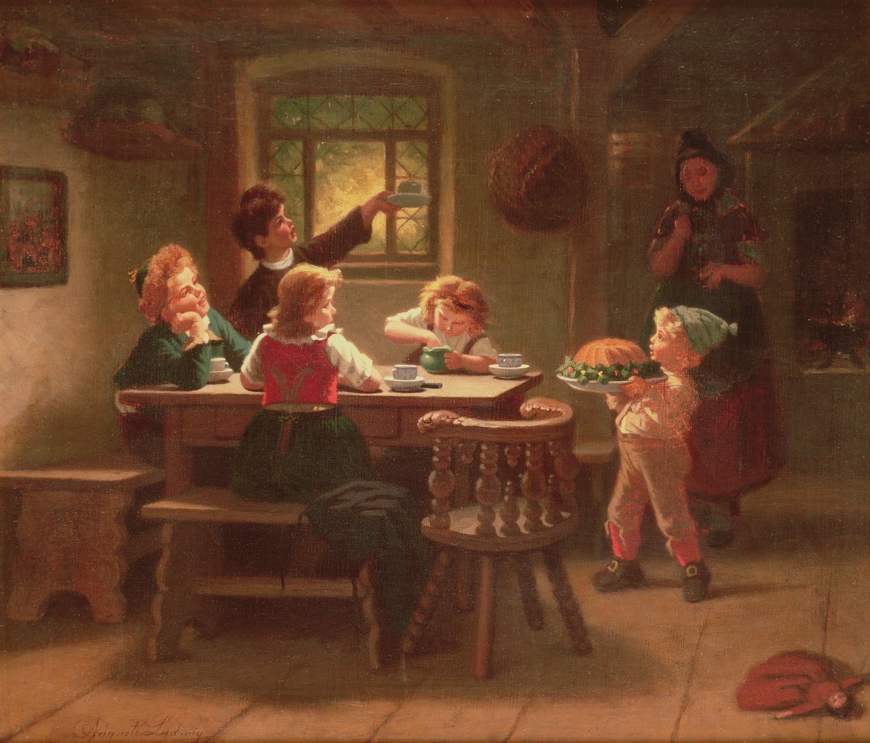 De Verjaardagstaart door Ludwig August or Louis August Schwiter