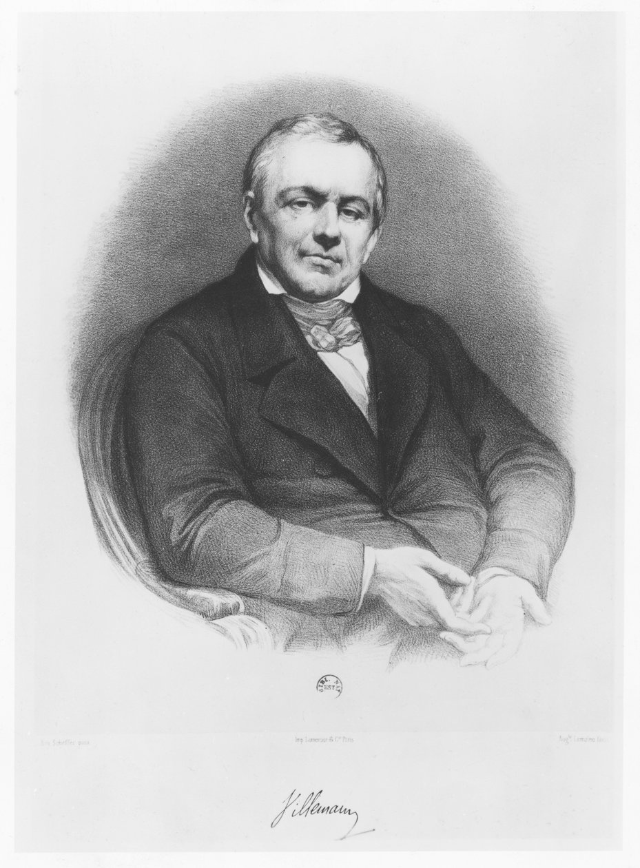 Abel-François Villemain door Auguste Charles Lemoine