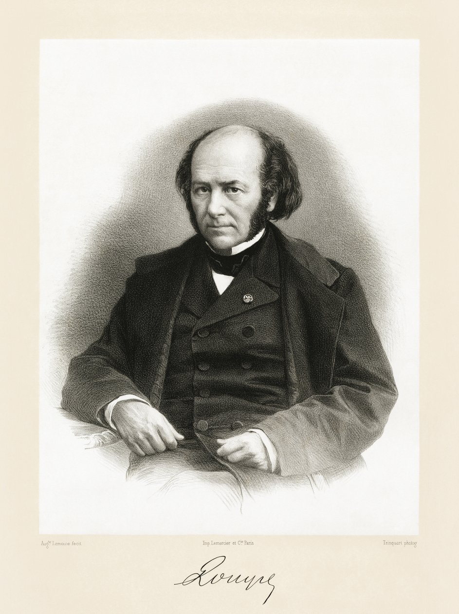 François Achille Longet, 1865-66 door Auguste Charles Lemoine