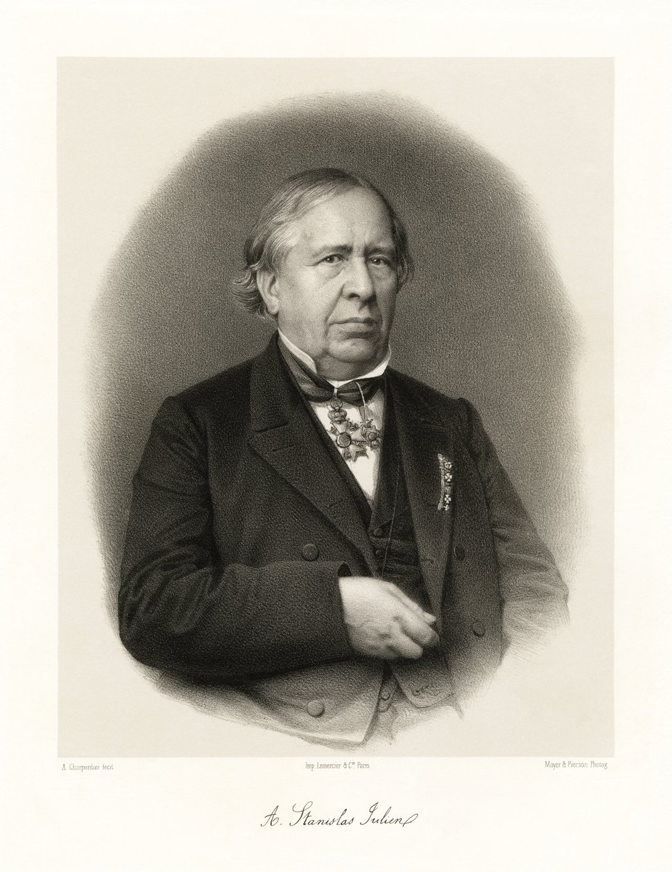 Aignan Stanislas Julien door Auguste Charpentier