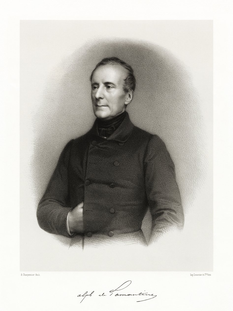 Alphonse de Lamartine door Auguste Charpentier