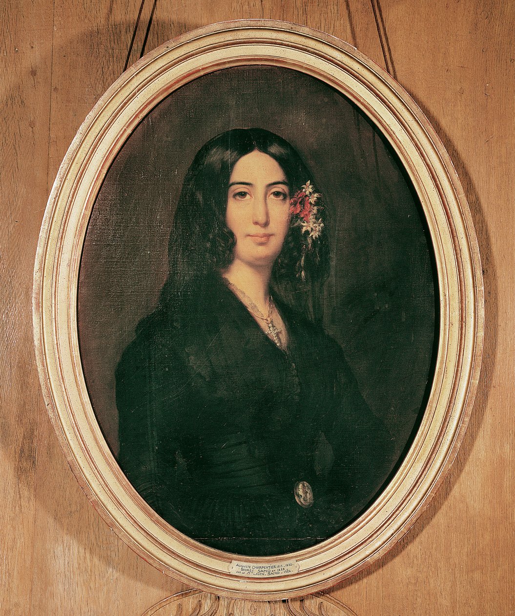 Portret van George Sand (1804-76) door Auguste Charpentier