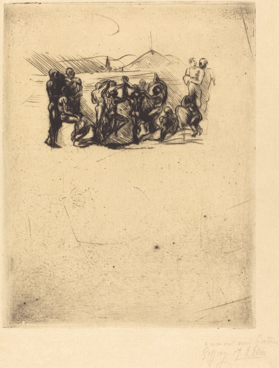 De ronde door Auguste Rodin