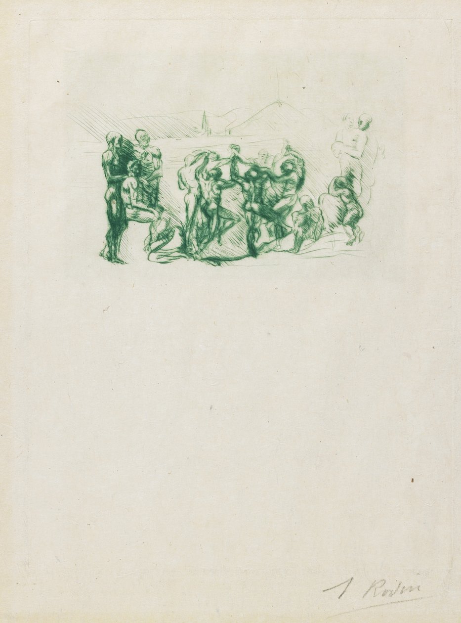 La Ronde, ca. 1883-1884 door Auguste Rodin