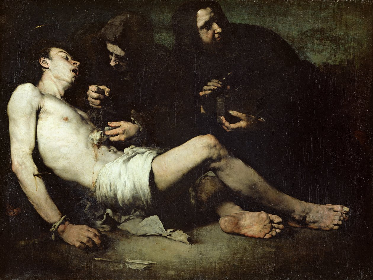 St. Sebastiaan, gemarteld door Auguste Theodule Ribot