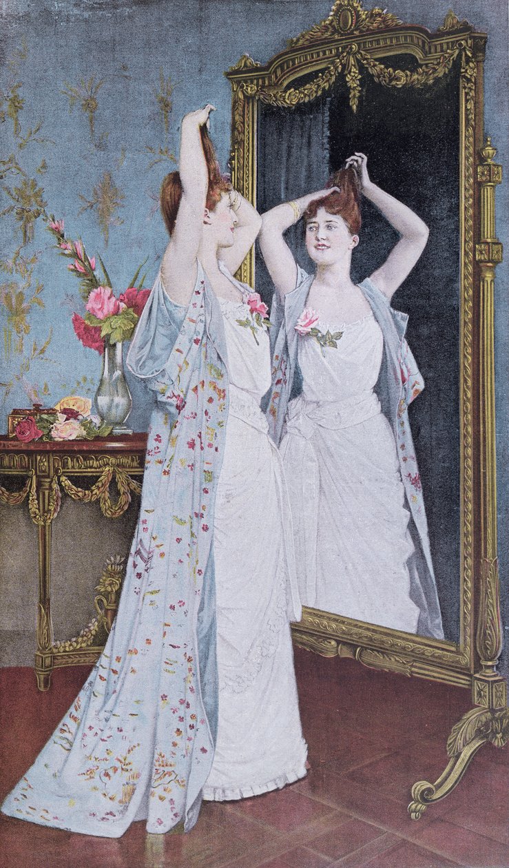 La Toilette, 1890 door Auguste Toulmouche