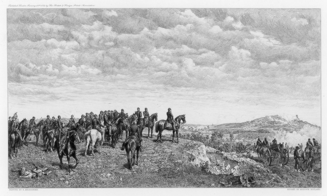 Napoleon III bij Solferino door Auguste Boulard