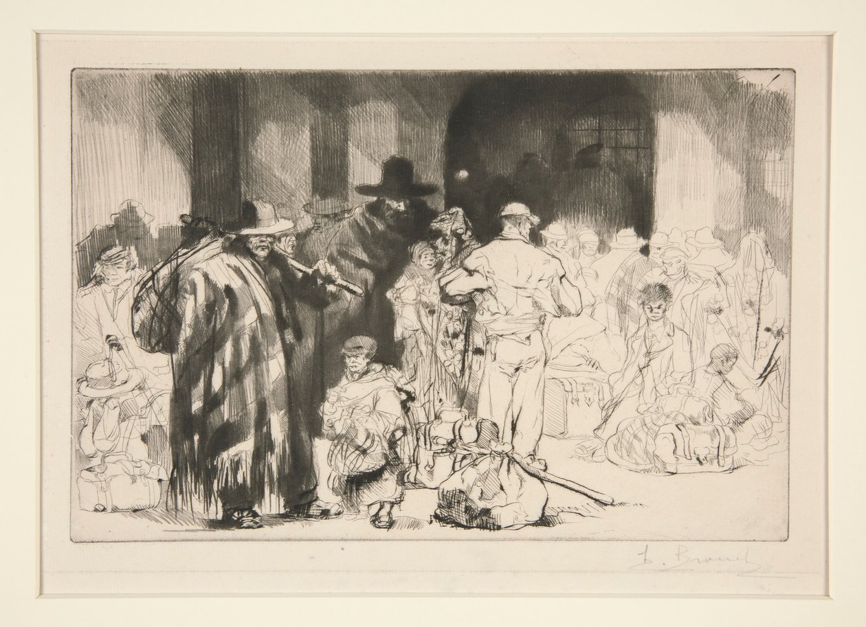 Les émigrants door Auguste Brouet