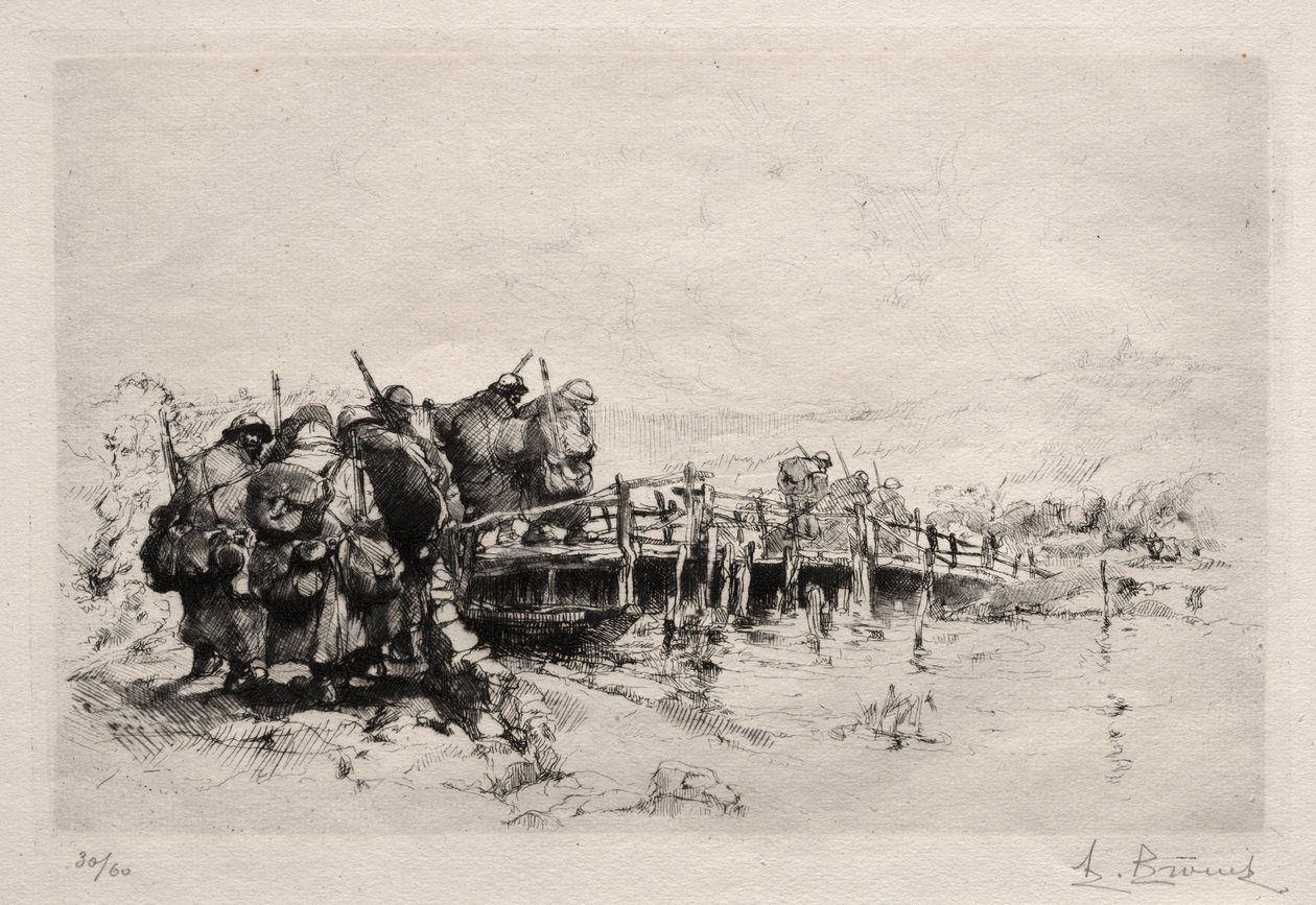 De Voetbrug door Auguste Brouet