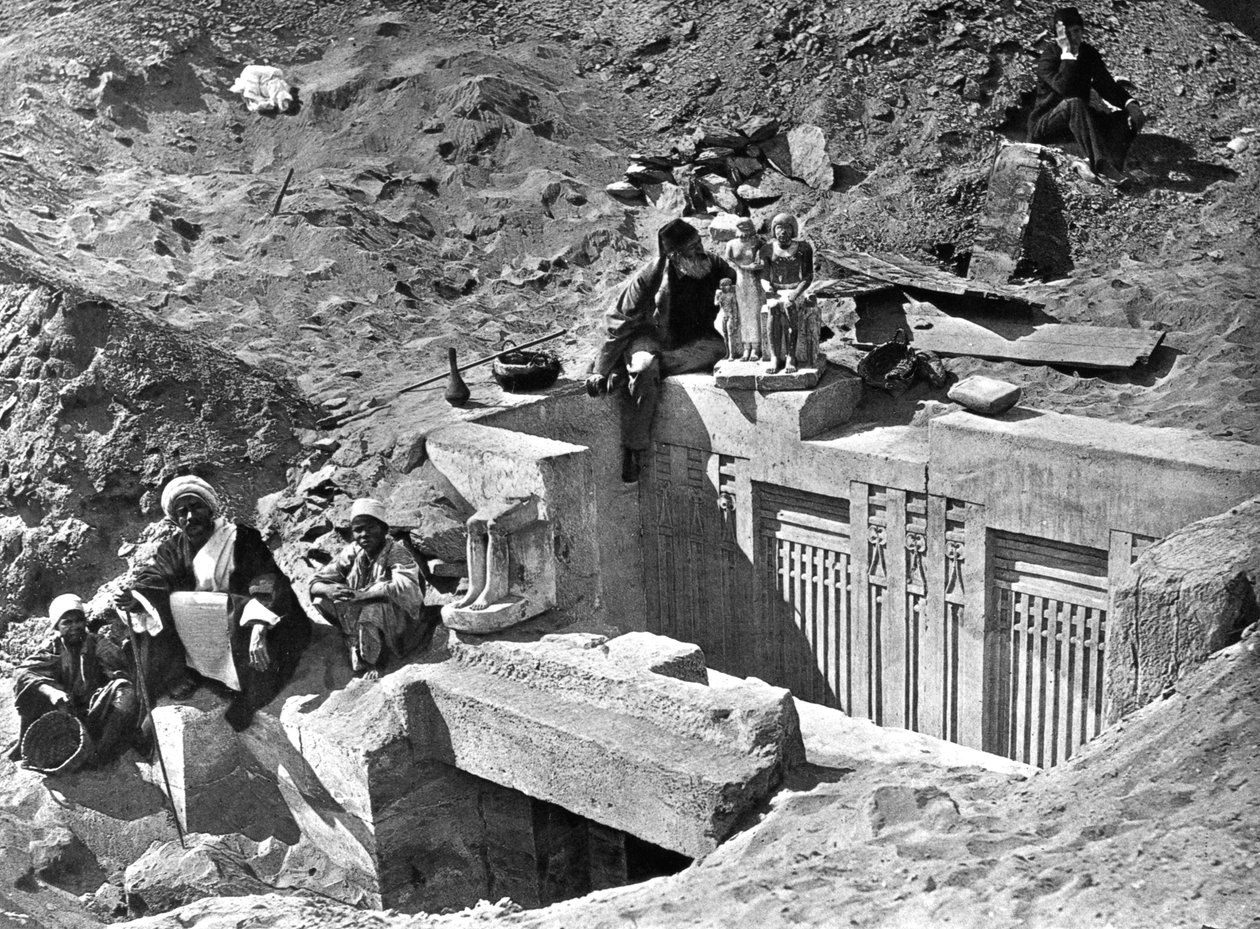 Memphis Saqqara, Egypte, 1893 door Auguste Edouard Mariette