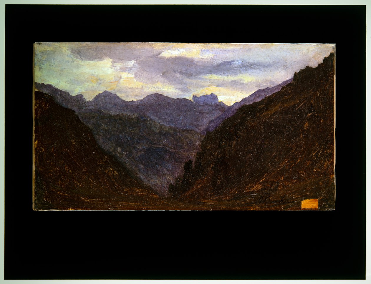 Twee landschappen door Auguste Francois Bonheur