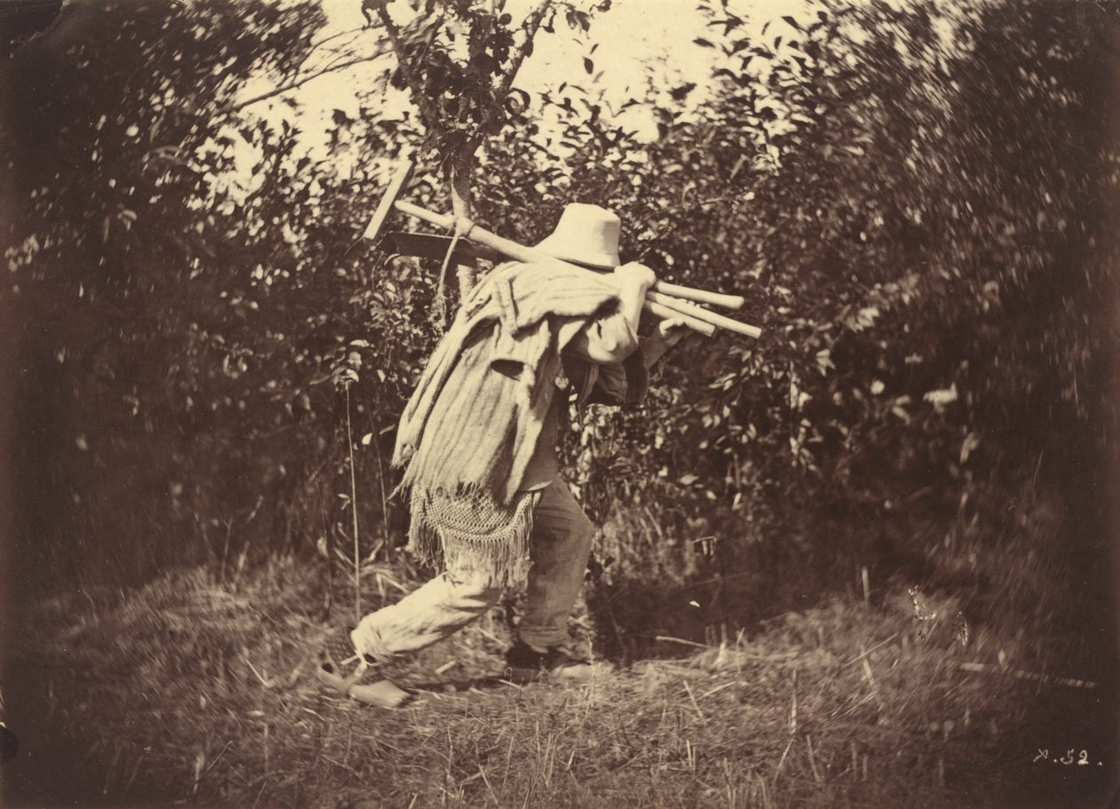 Boer,c. 1870 (foto) door Auguste Giraudon