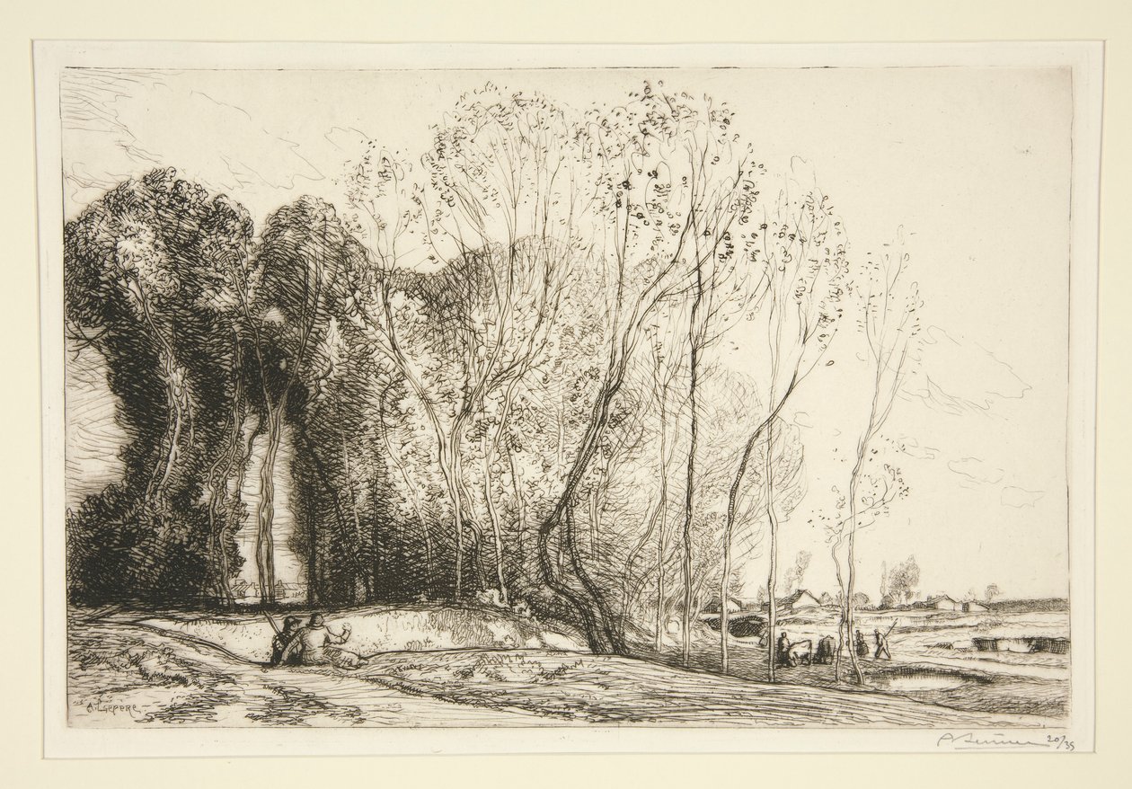 Belle matin?e d door Auguste Lepere