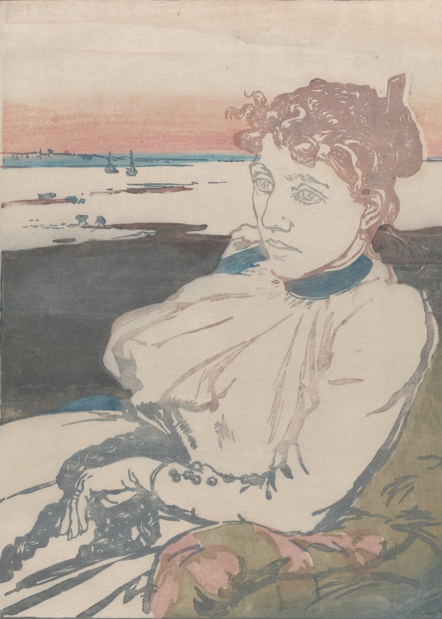 Herstellende, Mme Lepère, 1892 door Auguste Lepere
