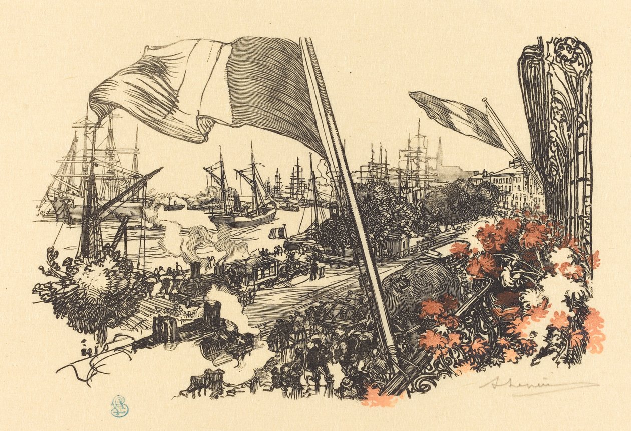 Opdrachtpagina, gepubliceerd 1900 door Auguste Lepere