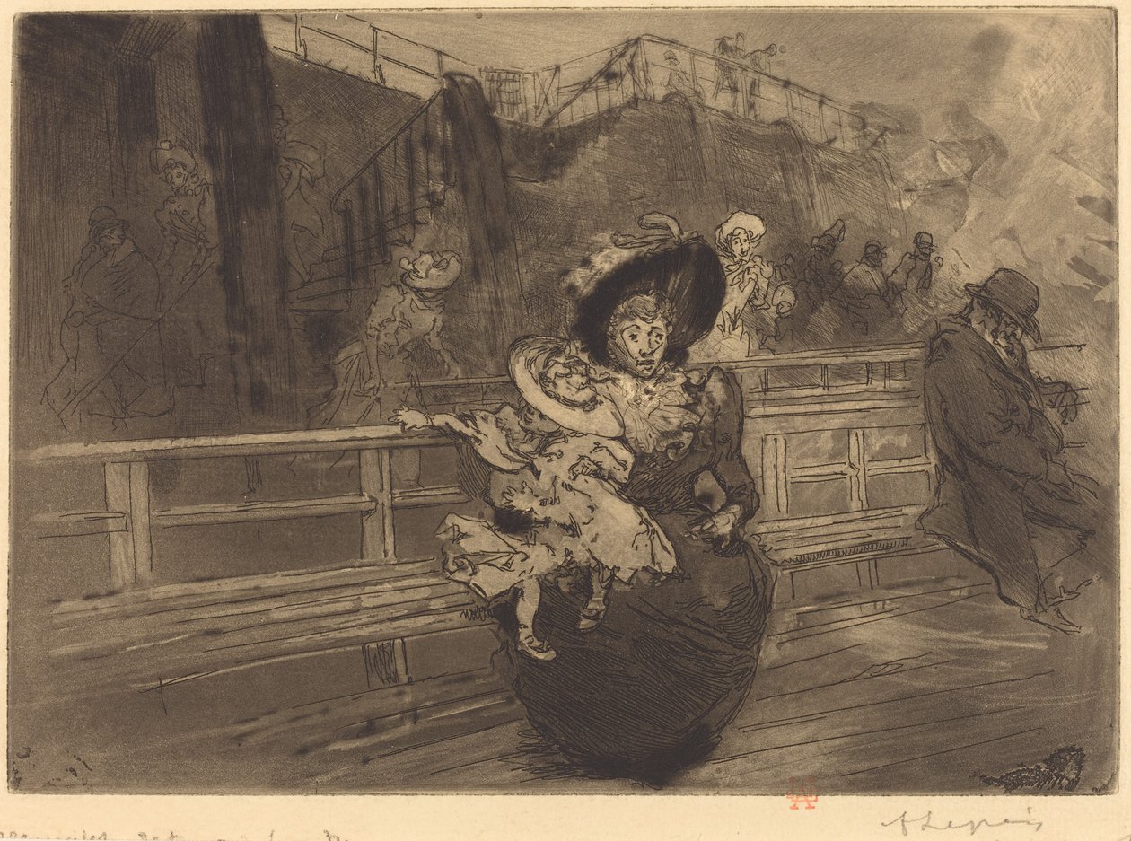 Vertrek naar Greenwich door Auguste Lepere