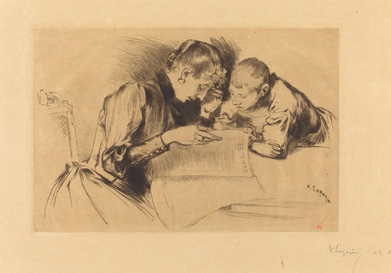 Beelden (Les images) door Auguste Lepere