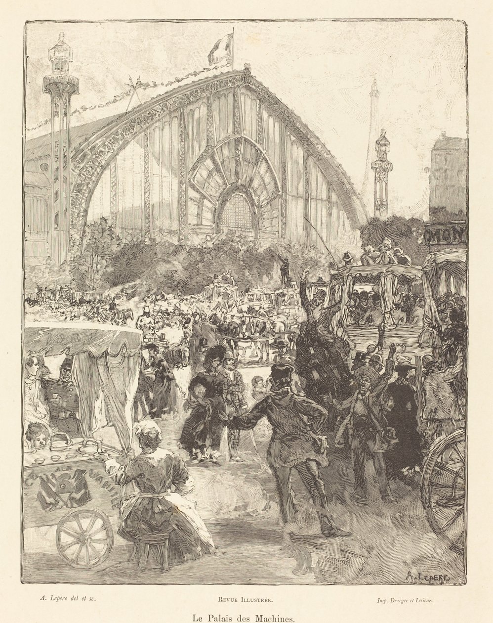 Het Paleis der Machines door Auguste Lepere