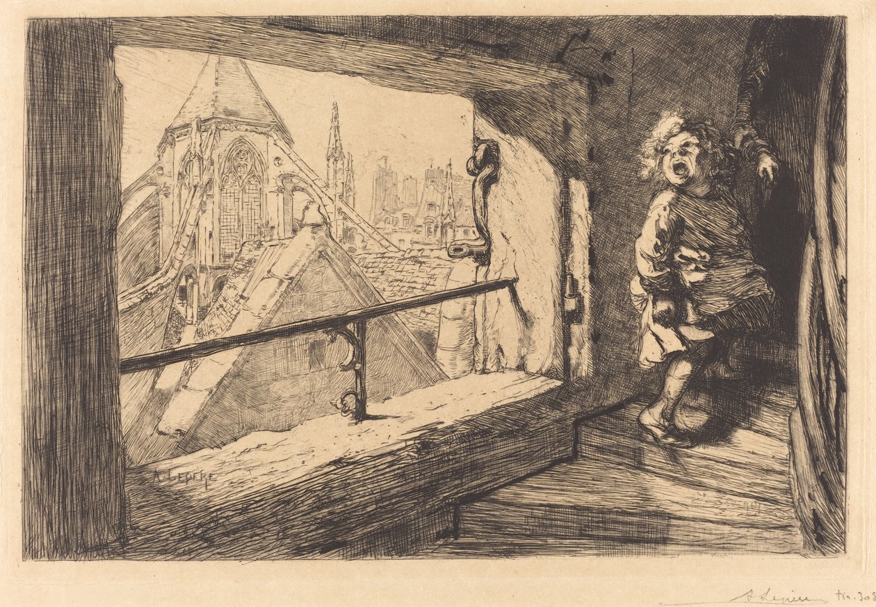 De Daken van Saint-Severin door Auguste Lepere