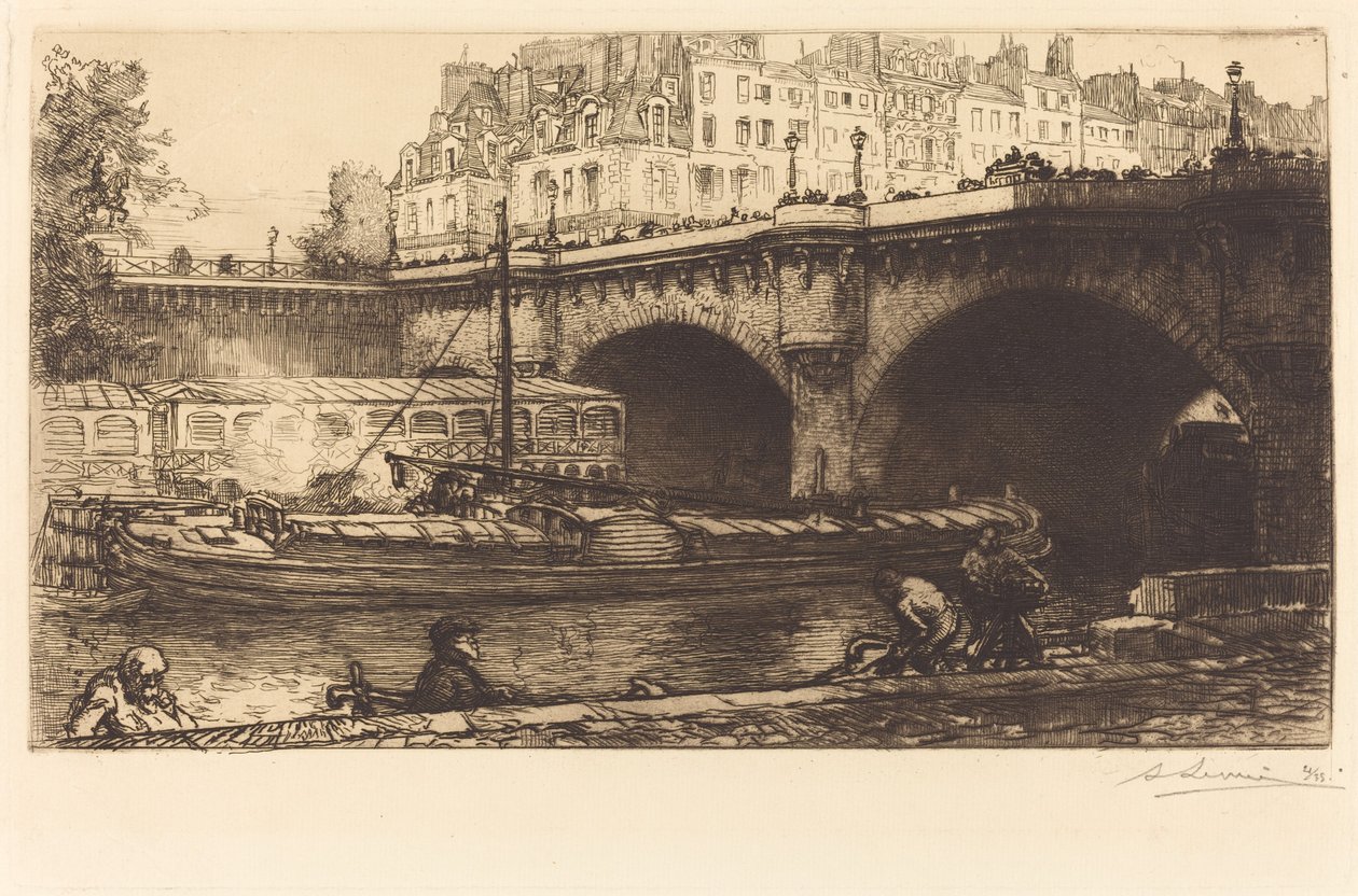 Pont Neuf door Auguste Lepere