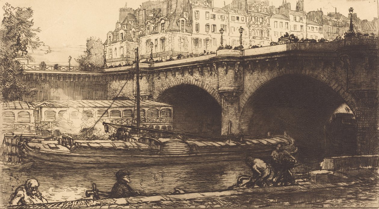 Pont Neuf door Auguste Lepere