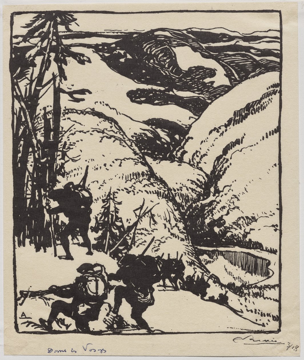 In de Vogezen door Auguste Louis Lepère