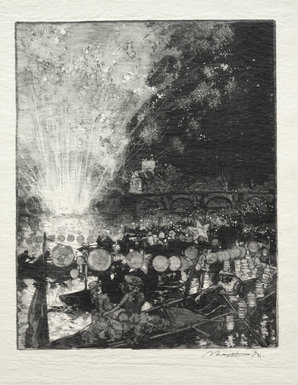 Fête Venitienne door Auguste Louis Lepère