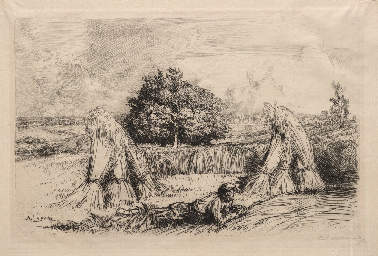 Schoven van rogge, Crèvecœur door Auguste Louis Lepère