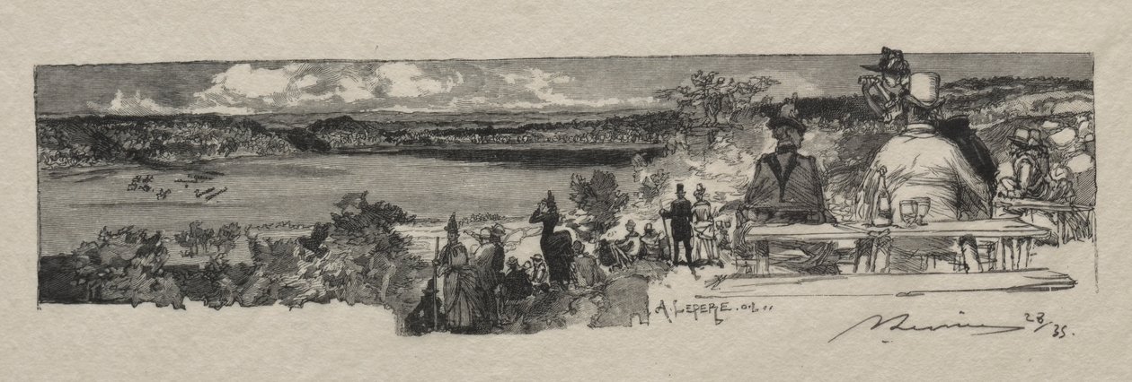 La Vallee de la Solle door Auguste Louis Lepère