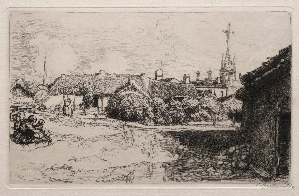 De Calvarieberg, St. Jean-de-Mont door Auguste Louis Lepère