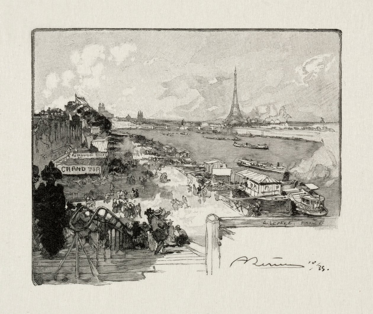 Le Point du Jour door Auguste Louis Lepère