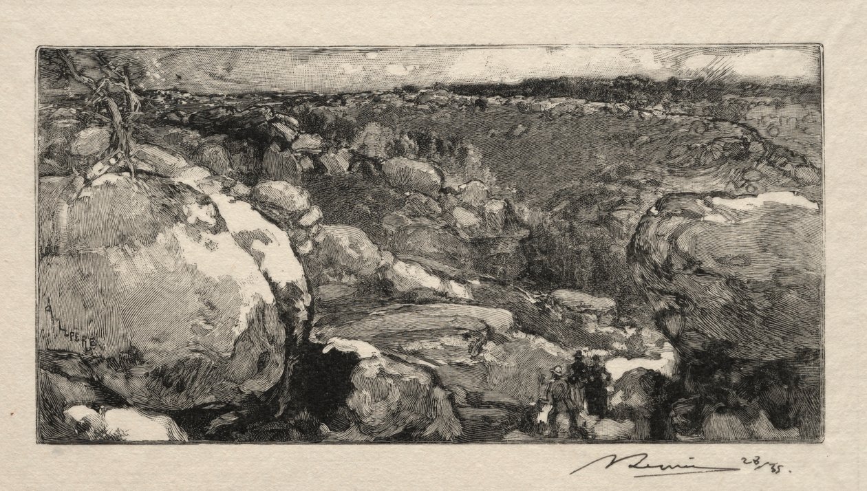 Le cirque du Long-Rocher door Auguste Louis Lepère