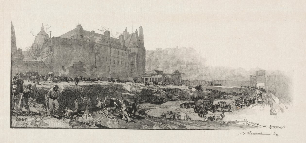 Oude Sorbonne door Auguste Louis Lepère