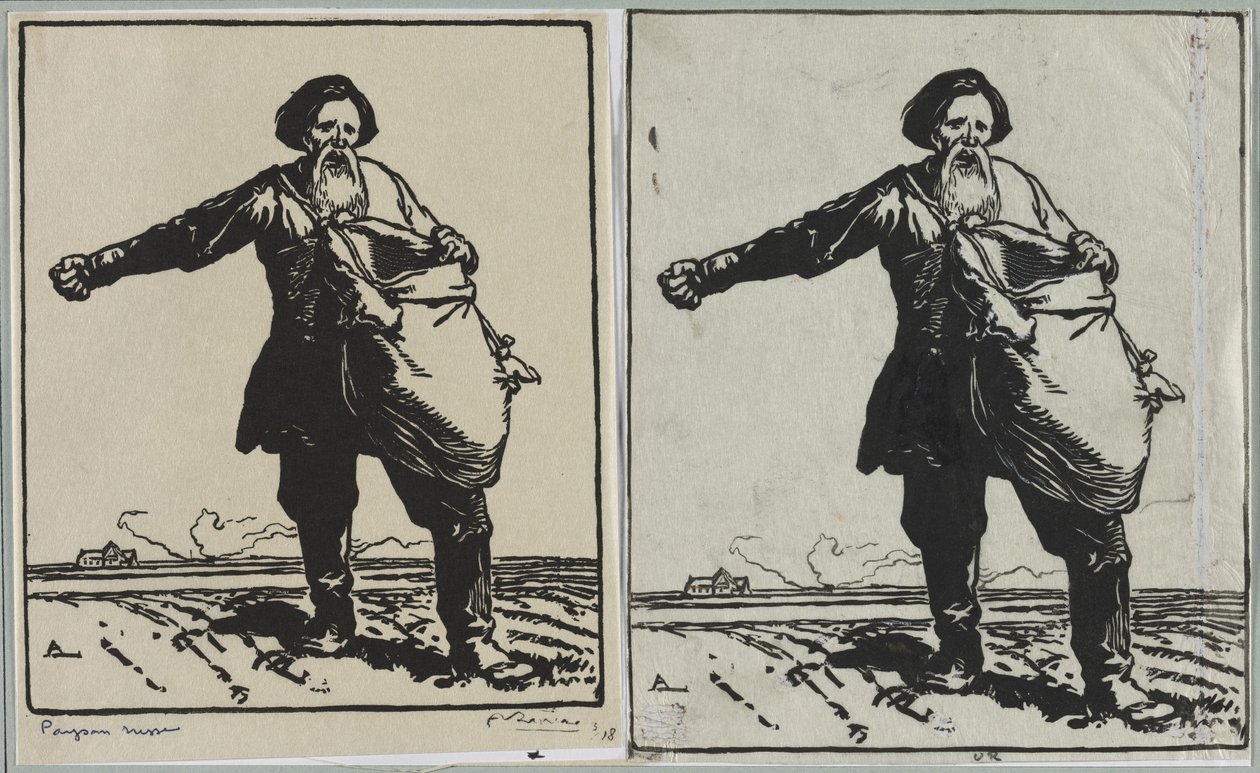 Russische boer door Auguste Louis Lepère