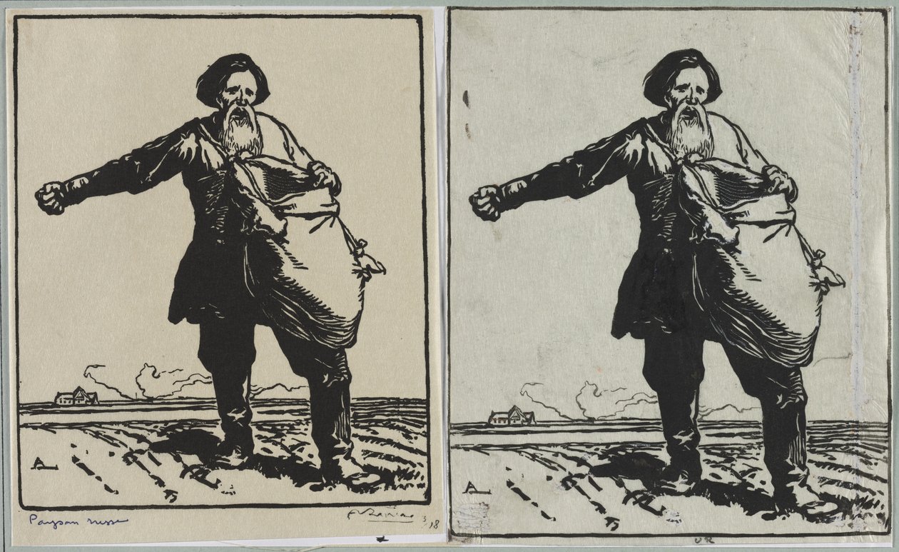 Russische boer, 1914 door Auguste Louis Lepère