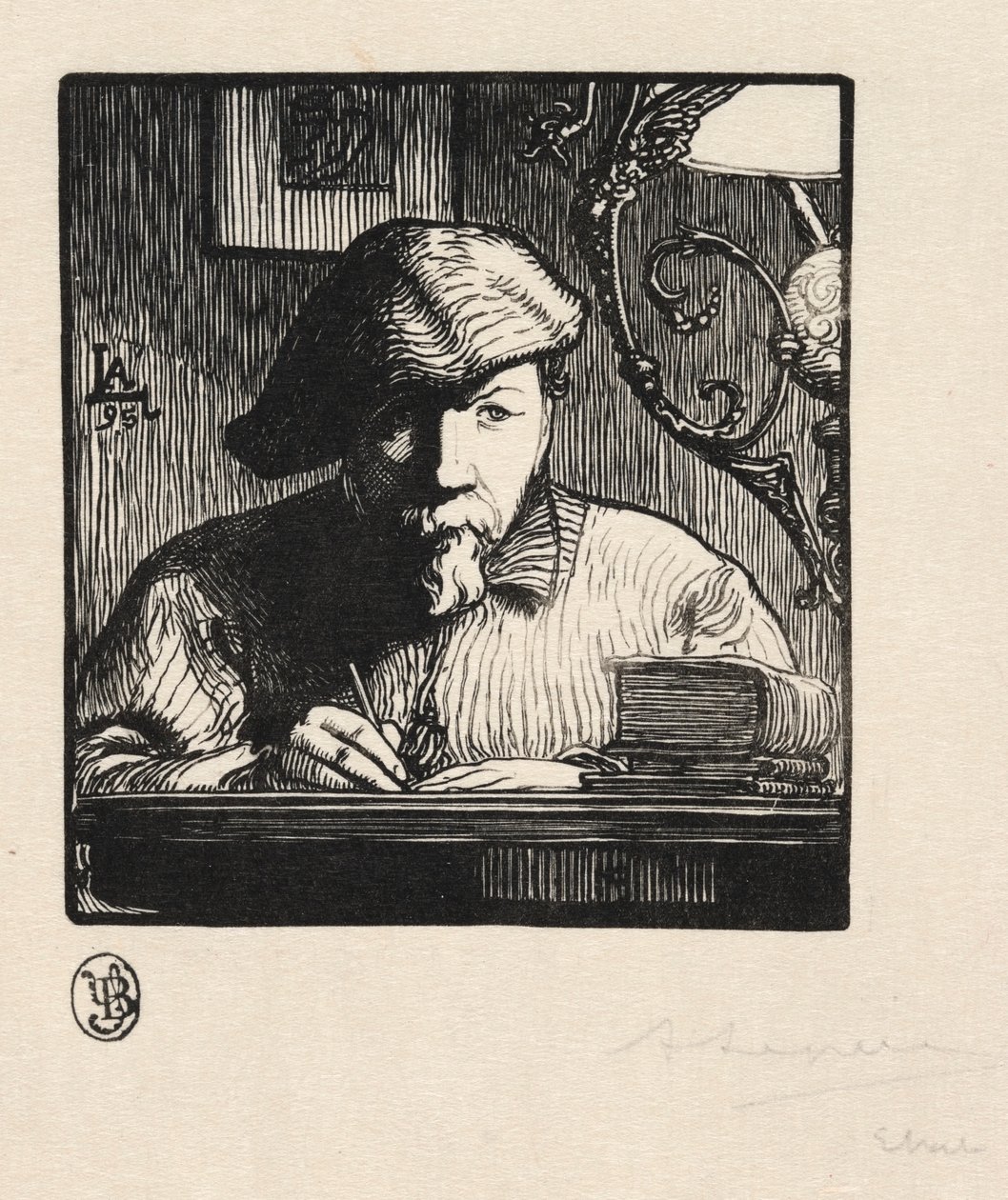 Zelfportret door Auguste Louis Lepère