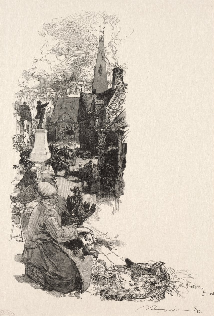 Standbeeld van een Groot Man door Auguste Louis Lepère