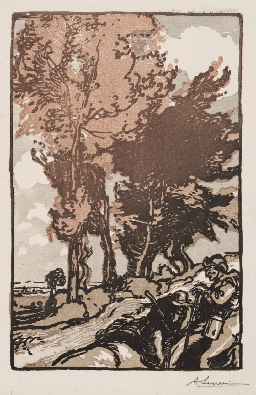 De Rustplaats, 1904 door Auguste Louis Lepère
