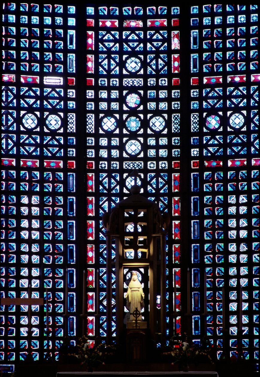 Art Deco muur (glas in lood) door Auguste Perret