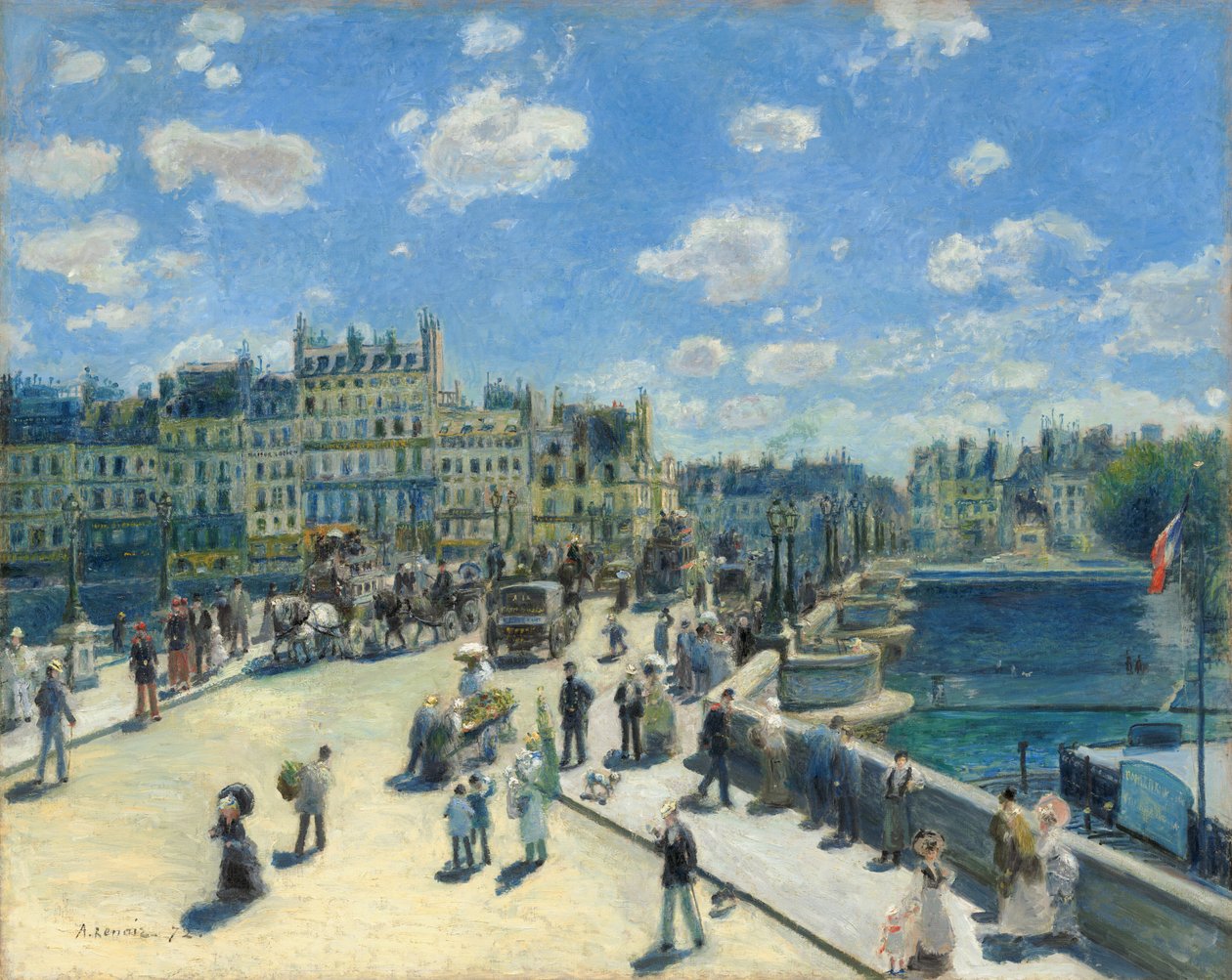 Pont Neuf, Parijs door Auguste Renoir