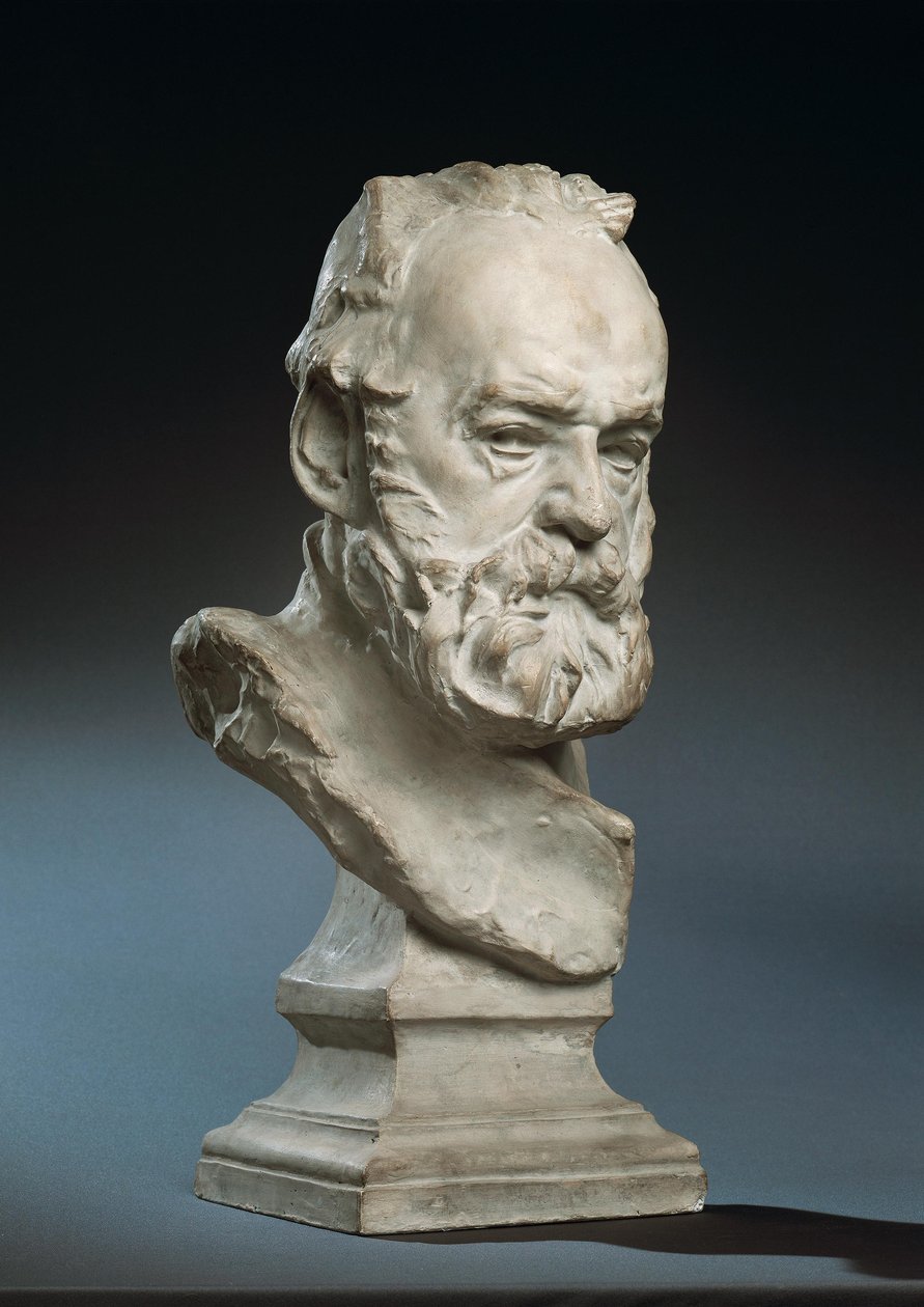 De schrijver Victor Hugo door Auguste Rodin