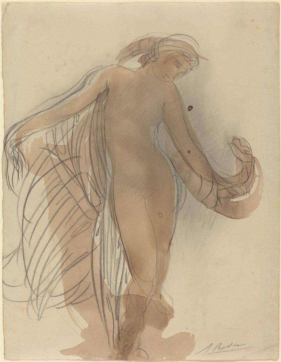 Figuur Vooruitkijkend door Auguste Rodin