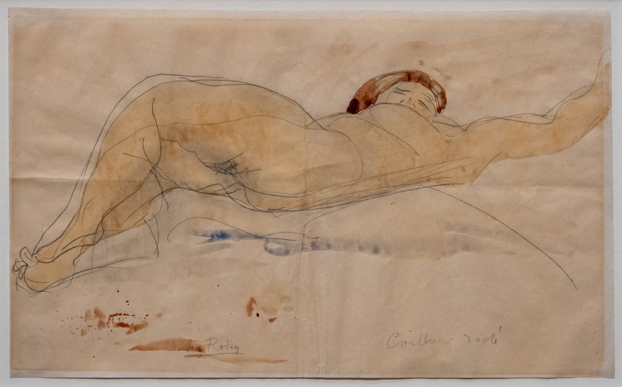 Liggend vrouwelijk naakt door Auguste Rodin