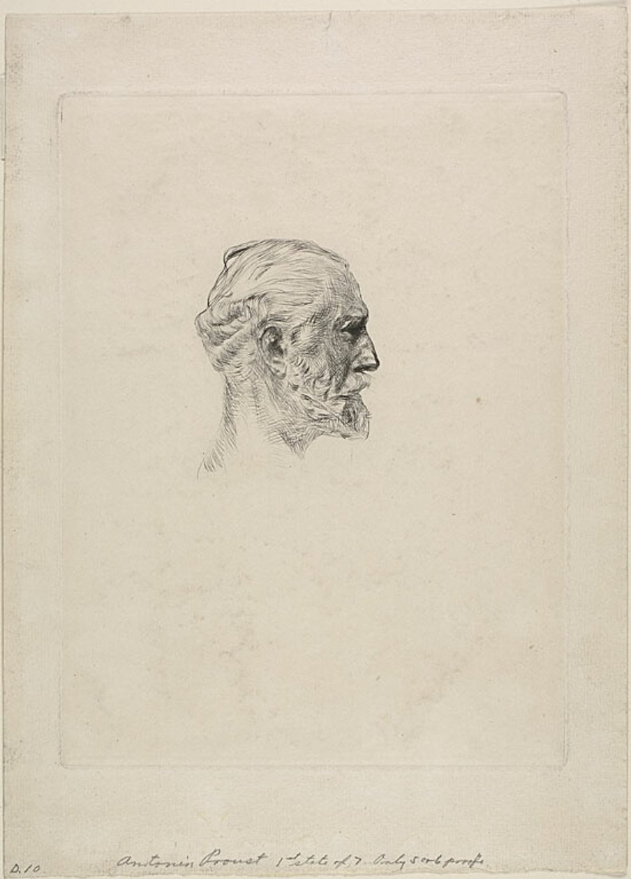 Portret van Antonin Proust door Auguste Rodin