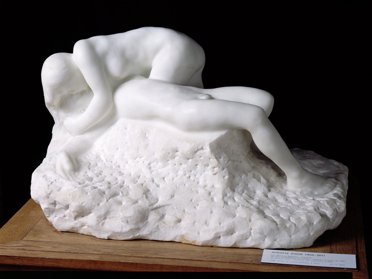 De dood van Adonis, na 1888 door Auguste Rodin