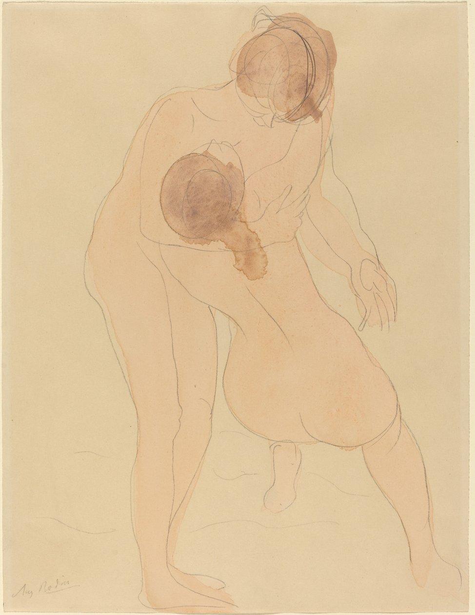 Twee figuren door Auguste Rodin