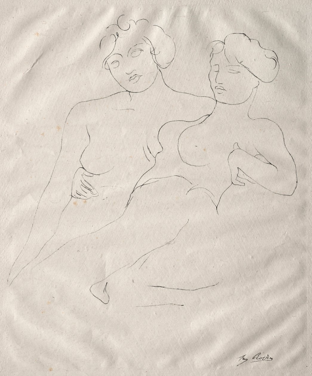 Twee Figuren door Auguste Rodin