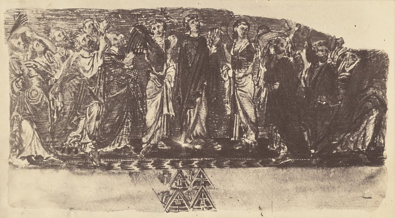 Beit-Lehem. Kerk mozaïek door Auguste Salzmann