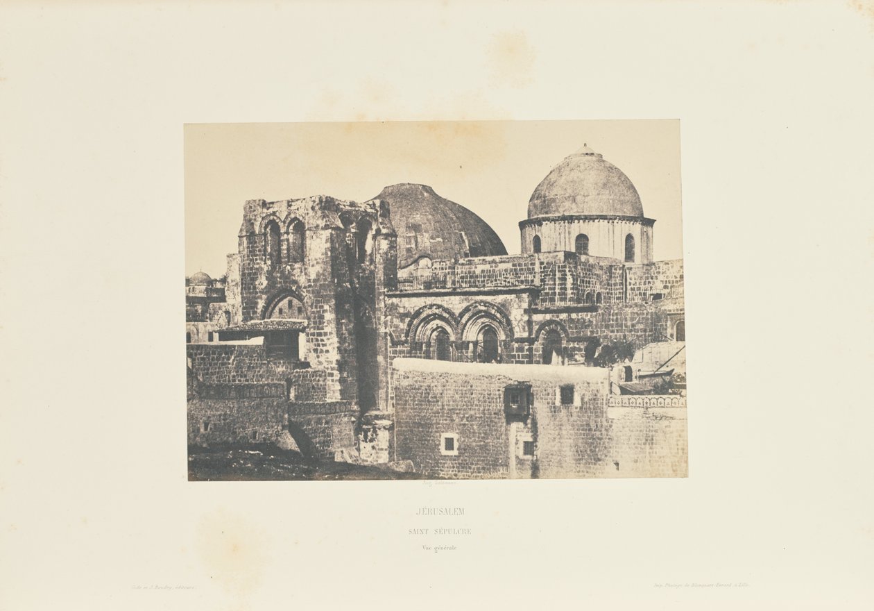 Jeruzalem. Heilig Graf. Algemeen beeld. door Auguste Salzmann
